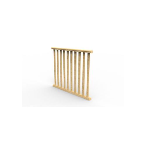 BS165ASS Slat Assembled Level Balustrade Panel