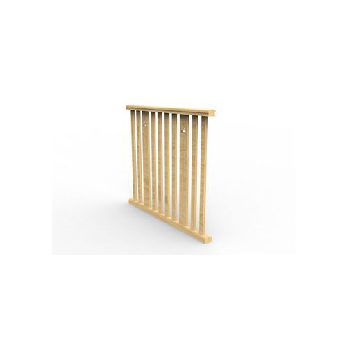 BS465ASS Slat & Motif Assembled Level Balustrade