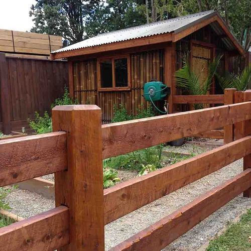 Post and Rail Fencing Timber