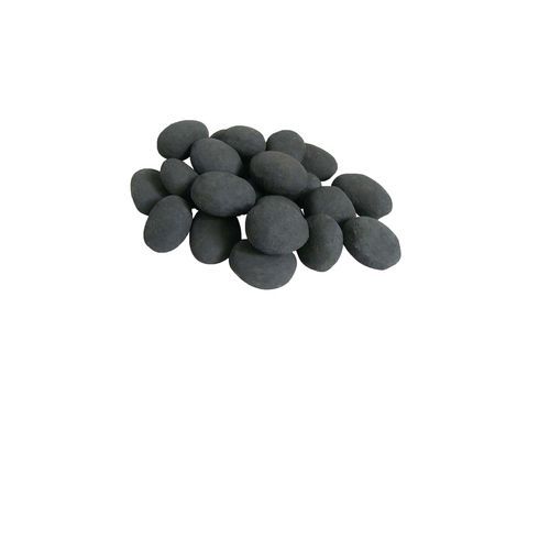 Naked Flame Decorative Black Fireplace Pebbles
