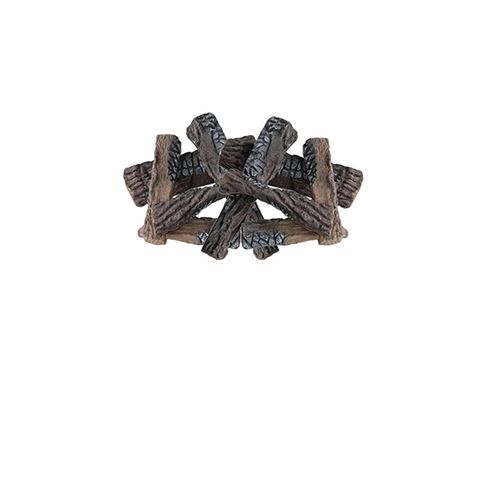 Naked Flame 8 Piece Decorative Fireplace Logs