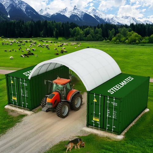 20FT Steel Structure Container Dome Shelter - 6m Length