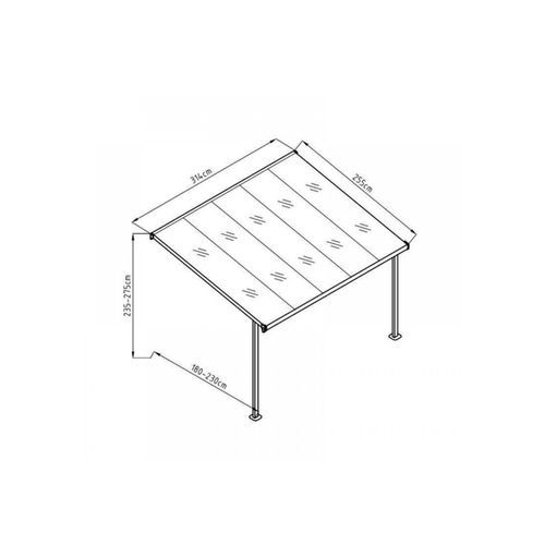 Aluminium Canopy Patio Cover | DTP-BS5B-AKL (BS5)