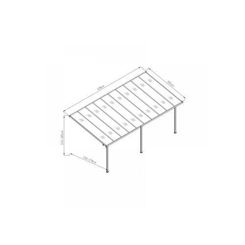 Aluminium Canopy Patio Cover | DTP-BW10B-AKL