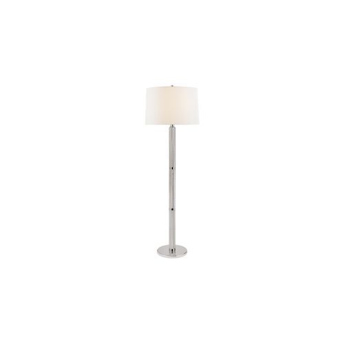 Barrett Large Knurled Floor Lamp – Nickel