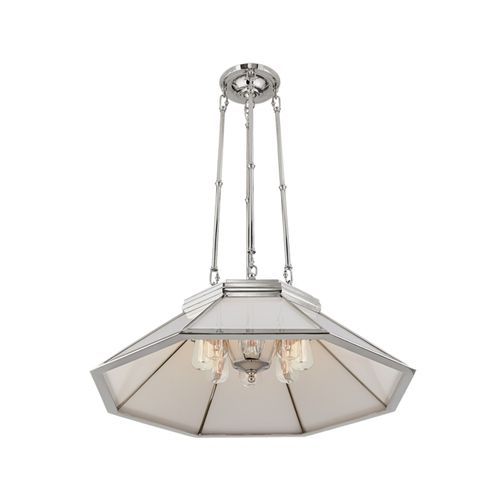 Rivington Medium 8-Paneled Chandelier – Nickel