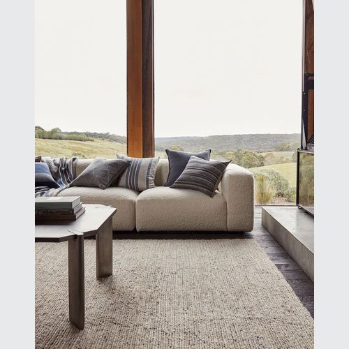 Weave Home Suffolk Rug - Pearl | 100% Jute Floor Rug | 2m x 3m