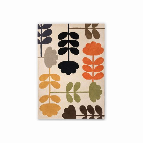 Orla Kiely Cut Stem Rug - Multi | 100% Wool Designer Floor Rug