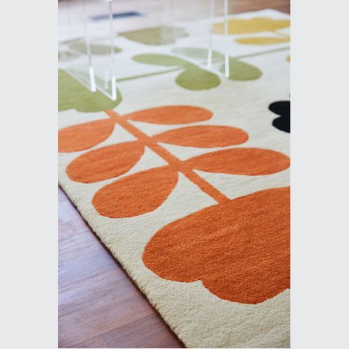 Orla Kiely Cut Stem Rug - Multi | 100% Wool Designer Floor Rug