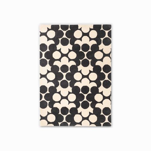 Puzzle Flower Rug - Slate | Orla Kiely Designer Floor Rug