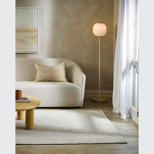 Baya Kansas Handwoven Textured Rug - Oat/Natural