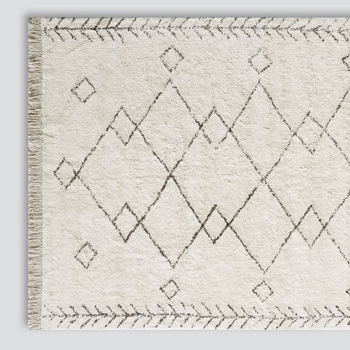 Bjorn Aztec Pattern Rug | Beige