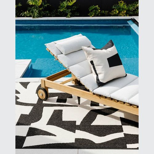 Baya Copacabana In-Outdoor Rug | Colour Black/Ecru