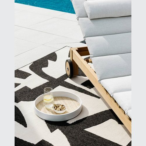 Baya Copacabana In-Outdoor Rug | Colour Black/Ecru