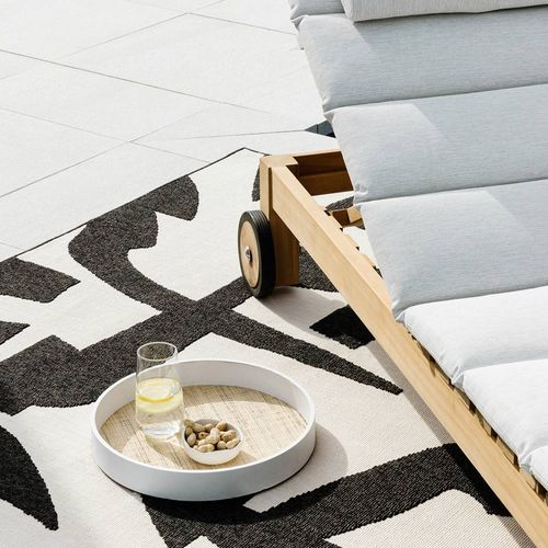 Baya Copacabana In-Outdoor Rug | Colour Black/Ecru