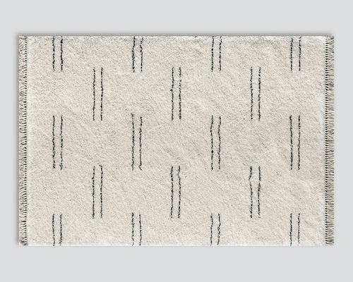 Enrica Pattern Area Rug | Beige