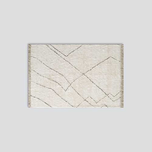 Inge Pattern Area Rug | Beige