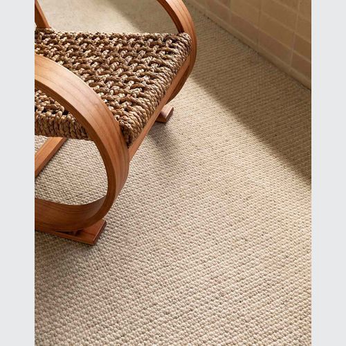 Baya Kansas Handwoven Textured Rug - Oat/Natural