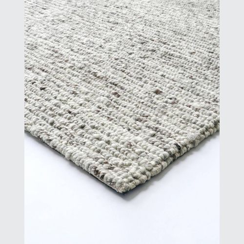 Baya Karaka Handwoven 100% Wool Rug - Oyster Grey