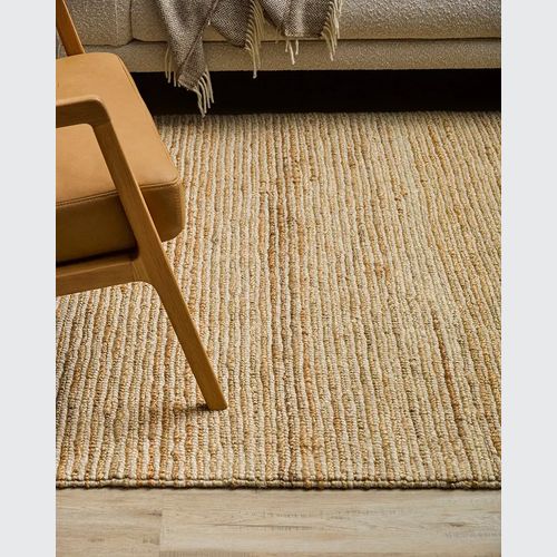 Baya Lima Floor Rug - Sand/Natural | Jute and Wool Blend