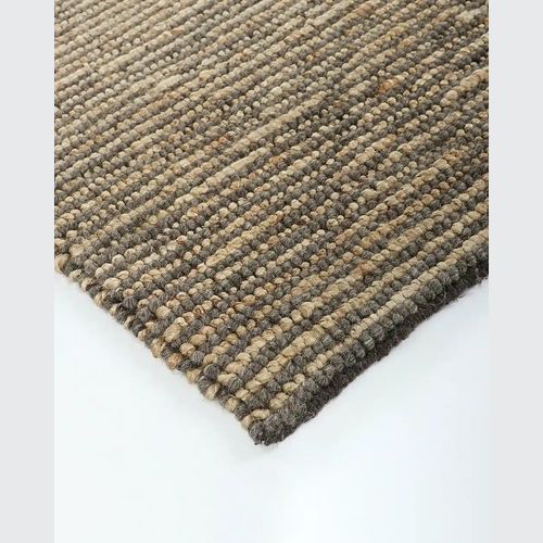 Baya Lima Floor Rug - Smoke/Natural | Jute and Wool Blend