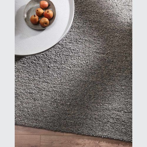 Baya Mt Somers Handwoven 100% Wool Rug - Smoke Grey