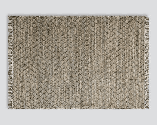 Myra Jute Pattern Rug | Moss Grey