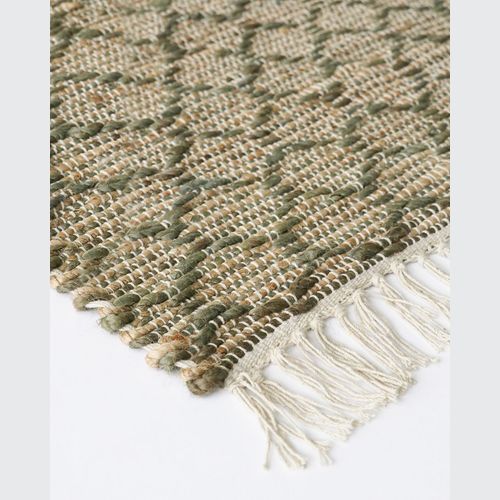 Myra Jute Pattern Rug | Green