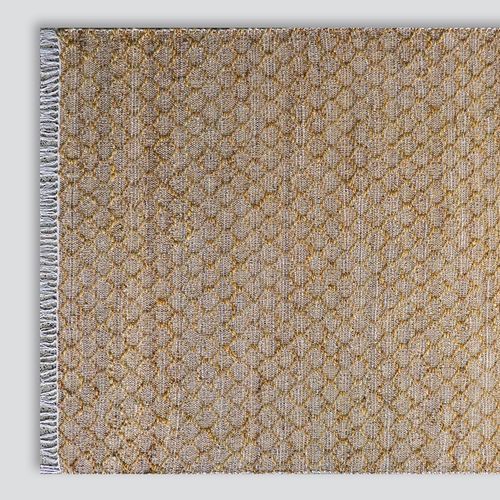 Myra Jute Pattern Rug | Mustard