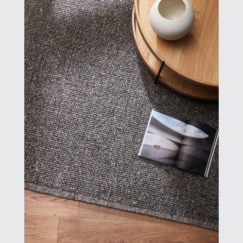 Baya Nebraska Handwoven Textured Rug - Charcoal