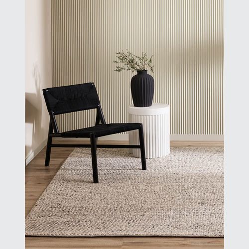 Baya Roxburgh Handwoven Loop Pile Rug - Flint Grey