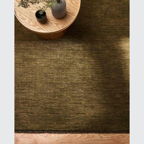 Baya Sandringham 100% Wool Rug - Moss