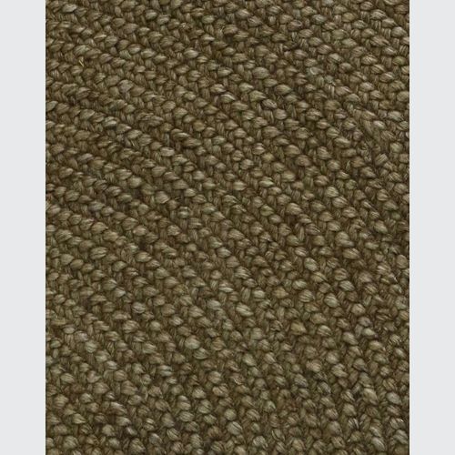 Baya Tairua Handbraided Circular Rug - Moss Green