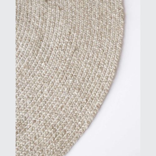 Baya Tairua Handbraided Circular Rug - Natural/Straw