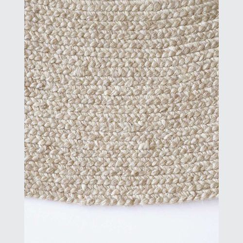 Baya Tairua Handbraided Circular Rug - Natural/Straw