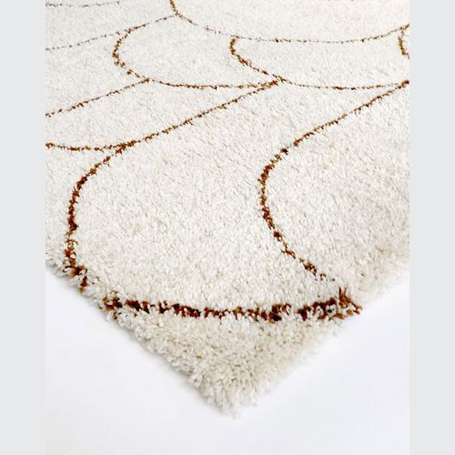 Turret Pattern Area Rug | Beige