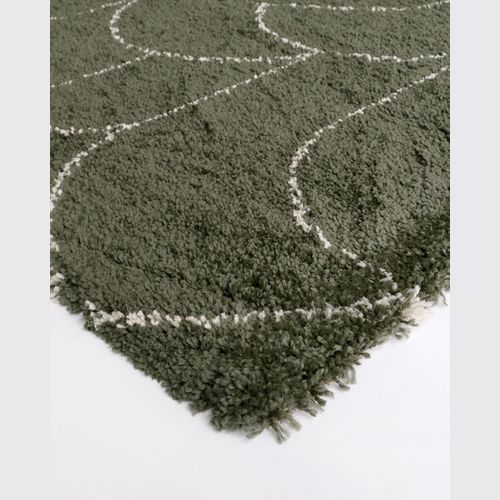 Turret Pattern Area Rug | Green