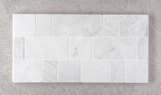 Baracoa Tumbled Mosaic - Blanco Oro