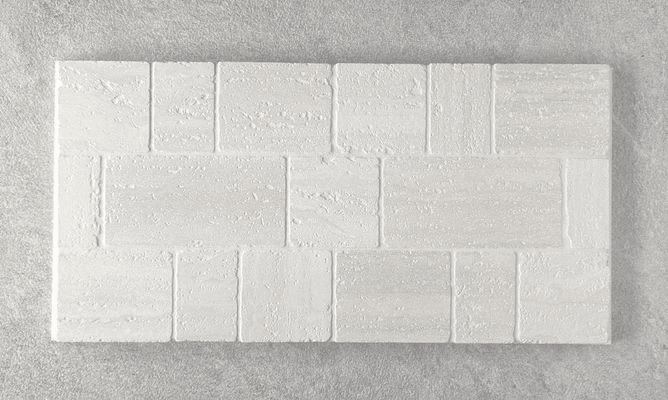 Baracoa Tumbled Mosaic - Ivory Travertine