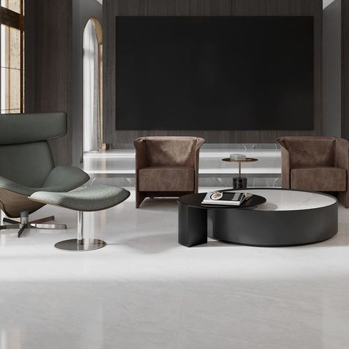 Island Light Grey Polished Porcelain Tile 750x1500