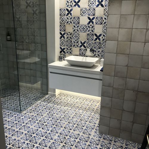 Village Villena Blue Floor & Wall Tiles