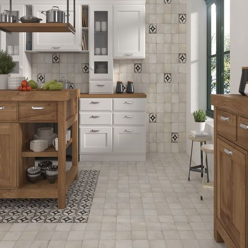 Village White Floor & Wall Tiles