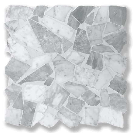 Carrara & Bardiglio Honed Palladiana