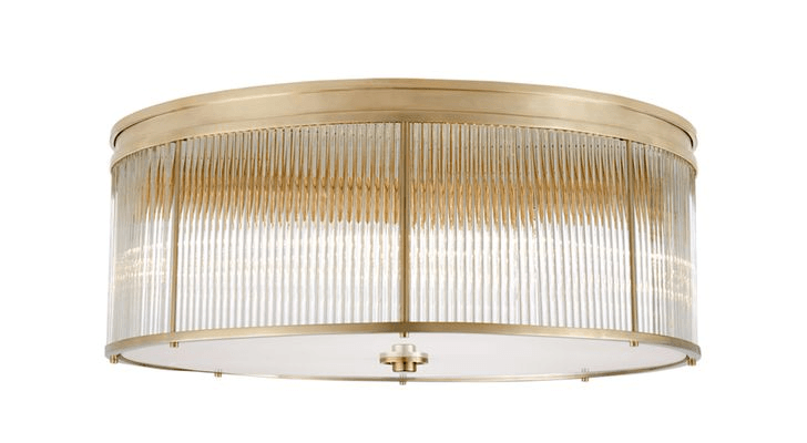 Allen Grande Flush Mount – Natural Brass