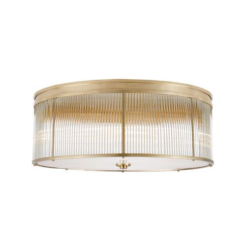 Allen Grande Flush Mount – Natural Brass
