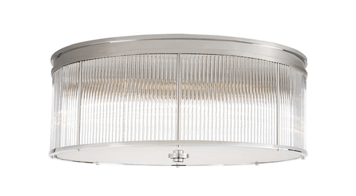Allen Grande Flush Mount – Polished Nickel