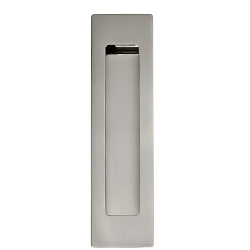 Flush Pull 126mm x 42mm Satin Nickel