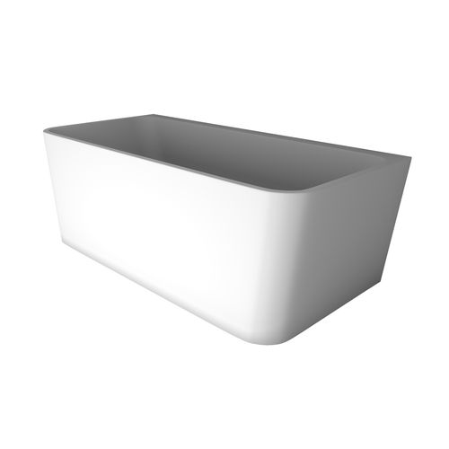 'The Smith' Bath 1700mm Back To Wall Gloss White Acrylic