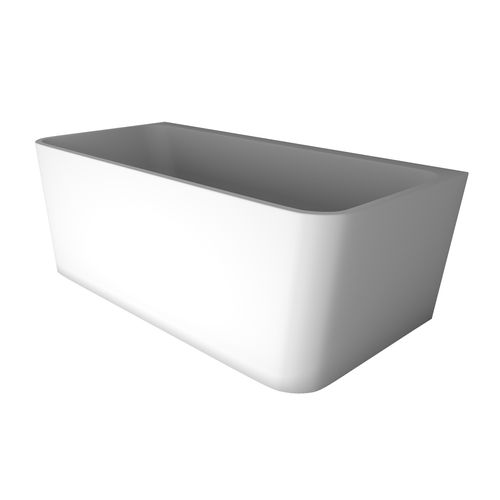 'The Smith' Bath 1500mm Back To Wall Gloss White Acrylic
