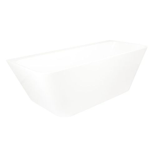 Tilt Back To Wall Bath 1705mm Gloss White Acrylic